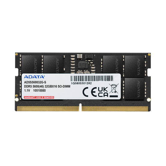 ADATA 32GB ( 32GBx1 ) 5600Mhz SO-DIMM DDR5 Laptop RAM ( CL46 )