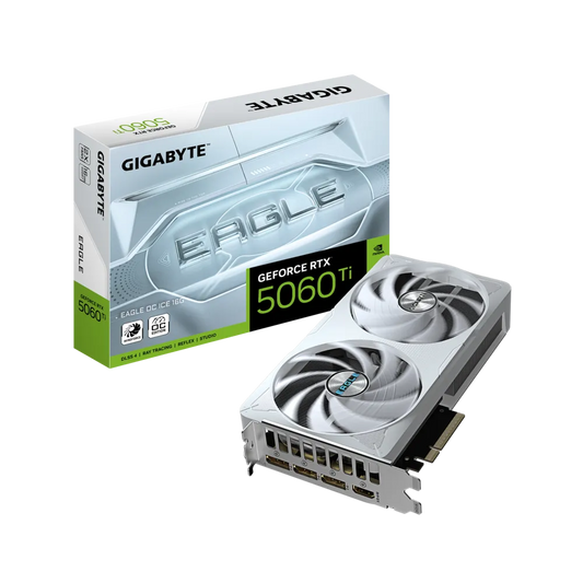 GIGABYTE RTX 5060 Ti Eagle OC Ice 16GB White Nvidia Graphic Card