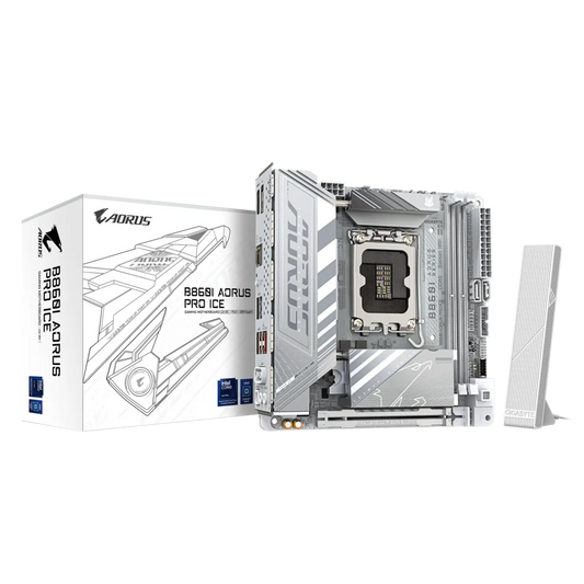 GIGABYTE B860I Aorus Pro ICE DDR5 Intel Motherboard ( White )