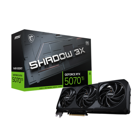 MSI GeForce RTX 5070 Ti Shadow 3X OC 16GB Nvidia Graphic Card