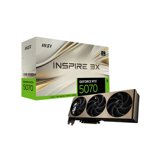 MSI GeForce RTX 5070 Inspire 3X OC 12GB Nvidia Graphic Card