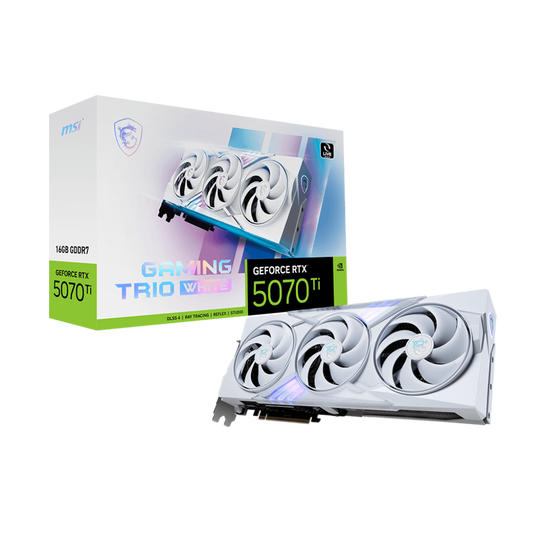 MSI GeForce RTX 5070 Ti Gaming Trio White 16GB Nvidia Graphic Card