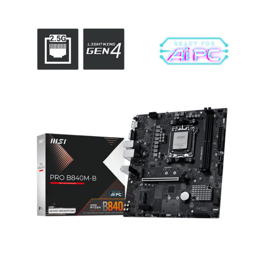 MSI Pro B840M-B DDRR5 AMD Motherboard