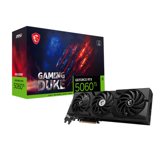 MSI GeForce RTX 5060 Ti Gaming Duke 3X 8GB Nvidia Graphic Card
