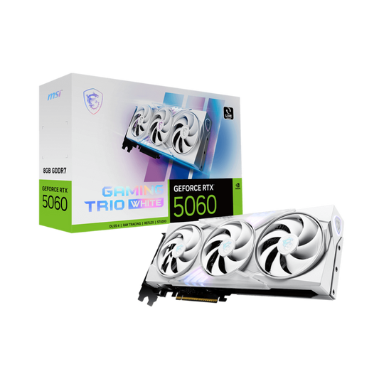 MSI GeForce RTX 5060 Gaming Trio 8GB White Nvidia Graphic Card