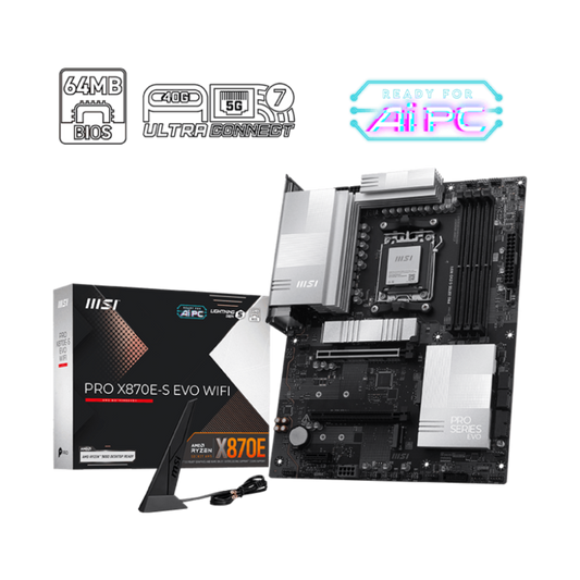 MSI Pro X870E-S Evo Wifi7 DDR5 AMD Motherboard