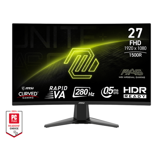 MSI MAG 276CXF 27 Inch FHD 280Hz VA Panel 102%SRGB 0.5MS Adaptive Sync Gaming Monitor