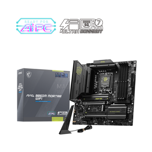 MSI B860M Mortar Wifi DDR5 Intel Motherboard