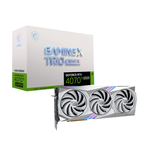MSI GeForce RTX 4070 Ti Super Gaming X Trio White 16GB Nvidia Graphic Card