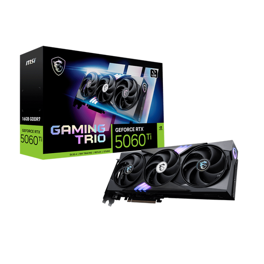 MSI GeForce RTX 5060 Ti Gaming Trio 16GB Nvidia Graphic Card