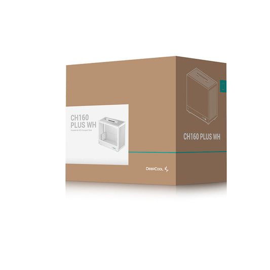 DEEPCOOL CH160 Plus MATX Mini Tower Cabinet ( White )