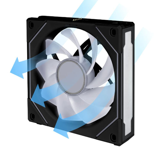 LIAN LI UNI SL Infinity Reverse Blade 120 120mm ARGB Cabinet Fan (Black) (Single Pack)