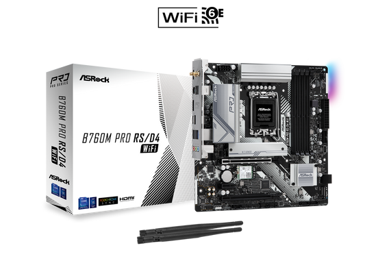 ASROCK B760M Pro RS/D4 Wifi DDR4 Intel Motherboard