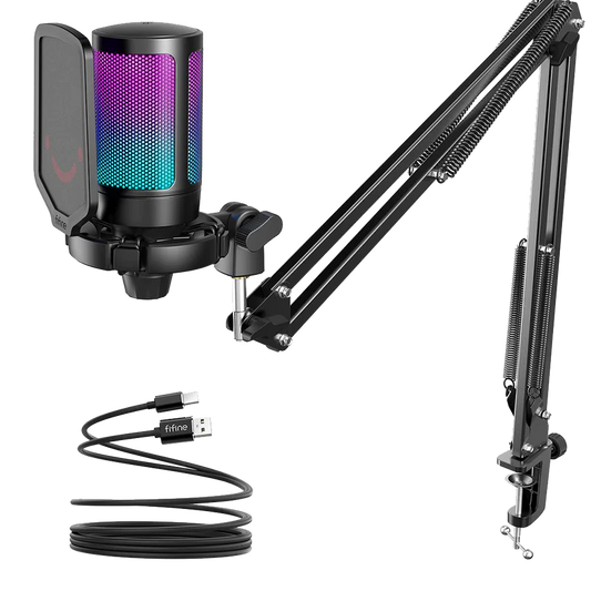 FIFINE Ampligame A6T Gaming USB Microphone Kit