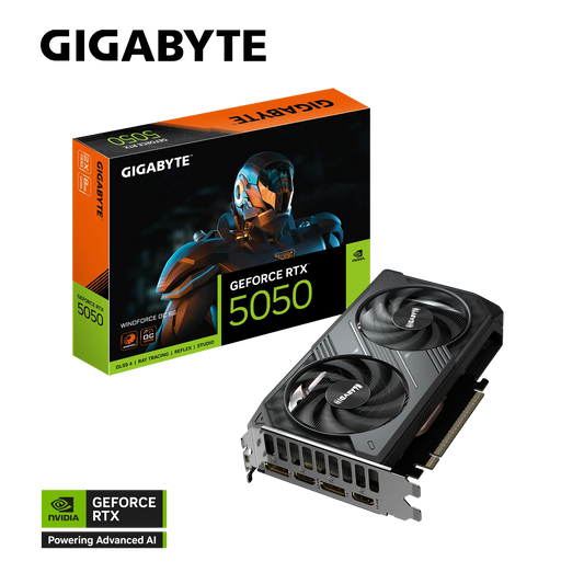 GIGABYTE GeForce RTX 5050 Windforce OC 8GB NVIDIA Graphic Card