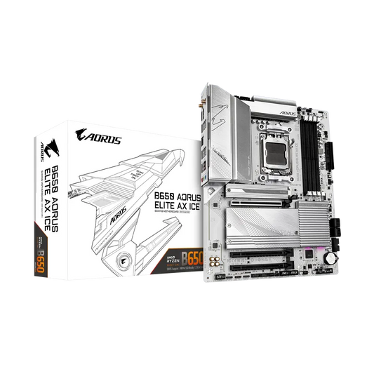 GIGABYTE B650 Aorus Elite AX ICE Motherboard ( White )