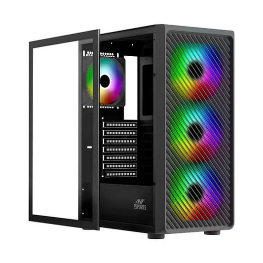 ANT ESPORTS 211 Air ARGB ATX Mid Tower Cabinet (Black)