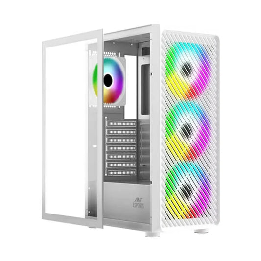 ANT ESPORTS 211 Air ARGB ATX Mid Tower Cabinet (White)