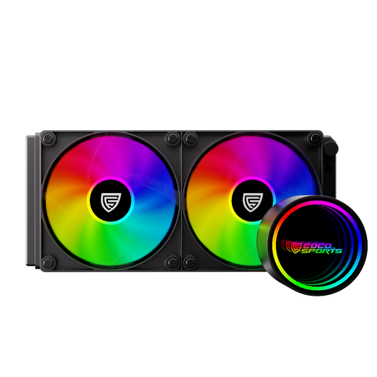 COCONUT Sports Freeze 240mm ARGB CPU Liquid Cooler ( Black )
