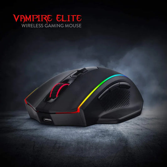 REDRAGON M686 Vampire Elite Wired / Wireless Ergonomic Gaming Mouse ( M686 ) ( 16000DPI / 8 Macro Button ) (Black )