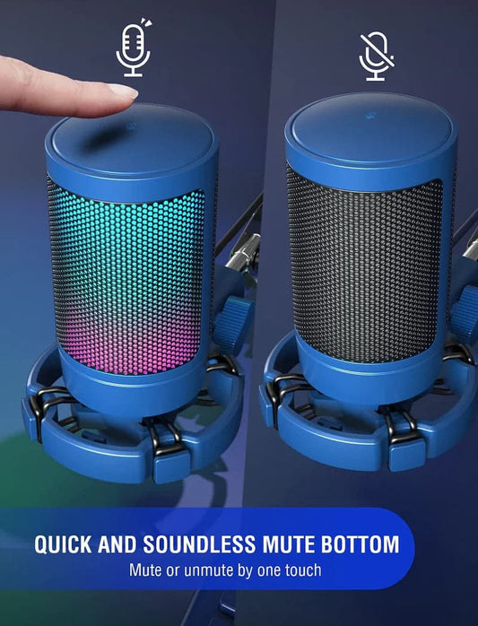 FIFINE Ampligame A6V USB Gaming Microphone ( Blue )