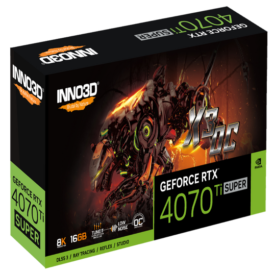 INNO3D GeForce RTX 4070 Ti Super X3 OC 16GB Nvidia Graphic Card