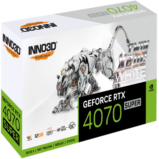 INNO3D GeForce RTX 4070 Super Twin X2 OC White 12GB Nvidia Graphic Card