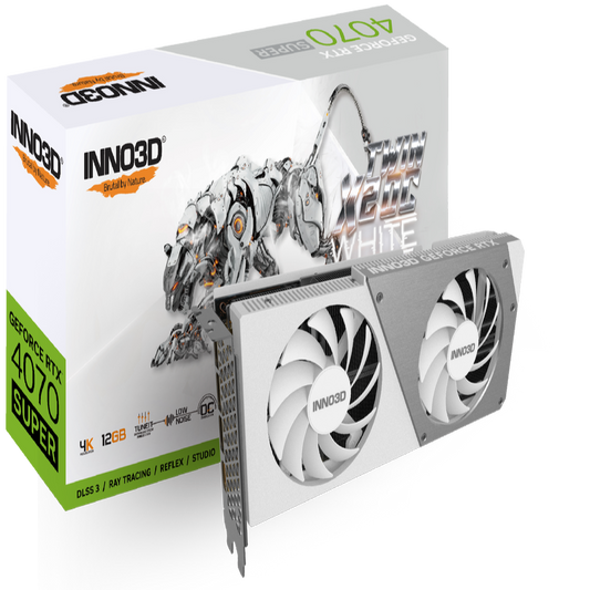 INNO3D GeForce RTX 4070 Super Twin X2 OC White 12GB Nvidia Graphic Card