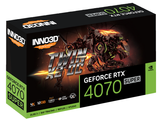 INNO3D GeForce RTX 4070 Super Twin X2 OC 12GB Nvidia Graphic Card