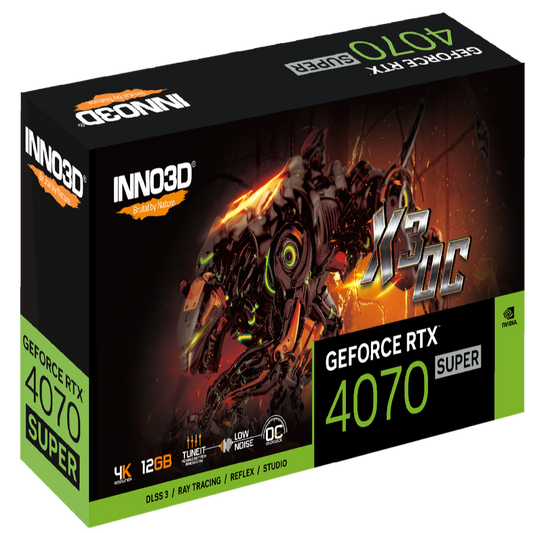 INNO3D GeForce RTX 4070 Super Twin X3 OC 12GB Nvidia Graphic Ca
