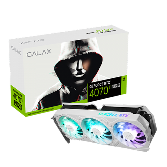 GALAX GeForce RTX 4070 Ti SUPER EX Gamer White 1-Click OC 16GB Graphic Card
