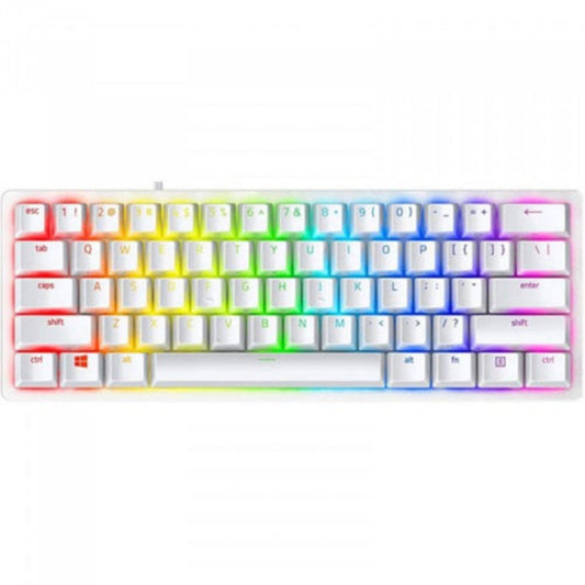 RAZER Huntsman V3 Pro Mini RGB Analog Optical Gaming Keyboard ( White )