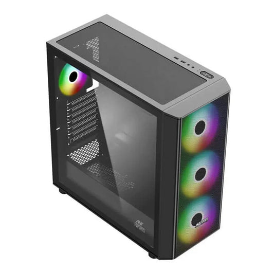 ANT ESPORTS 411 Air ARGB EATX Mid Tower Cabinet (Black)