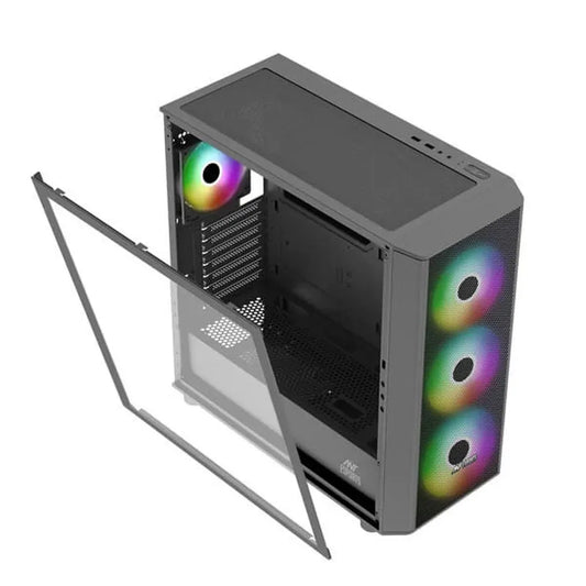 ANT ESPORTS 411 Air ARGB EATX Mid Tower Cabinet (Black)