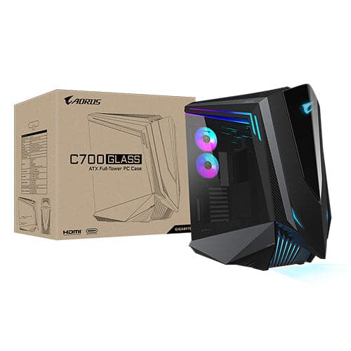 GIGABYTE Aorus C700 Glass ARGB EATX Full Tower Cabinet (Black)