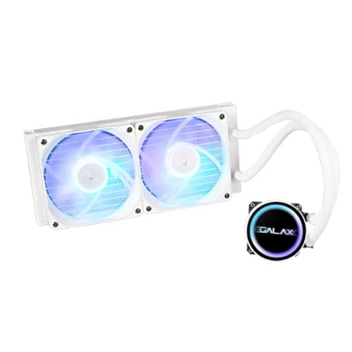 GALAX Hydro Vortex 240R ARGB White AIO Liquid Cooler (White)