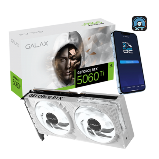 GALAX GeForce RTX 5060 Ti 1- Click OC 8GB White Nvidia Graphic Card