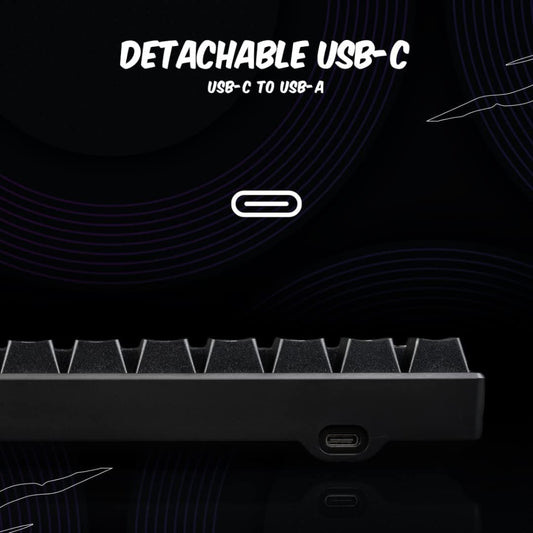 COSMIC BYTE CB-GK-21 Themis 60% Mechanical Wired Gaming Keyboard ( Black ) ( Blue Switches )