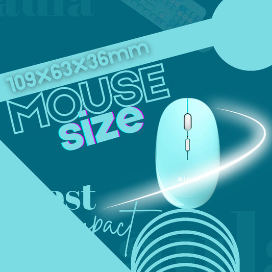 AULA AC306 Full Size Membrane Wireless Gaming Keyboard and Mouse Combo ( Mix Blue )