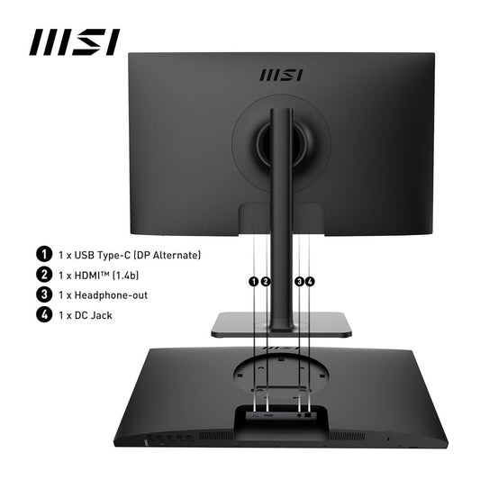 MSI Modern MD2412P 24 Inch FHD 100Hz IPS Panel 144%SRGB 1MS AMD Freesync IPS Business Monitor
