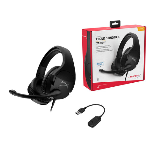 HYPERX Cloud Stinger S Virtual 7.1 Surround Wired Gaming Headphone ( Black ) ( PC )