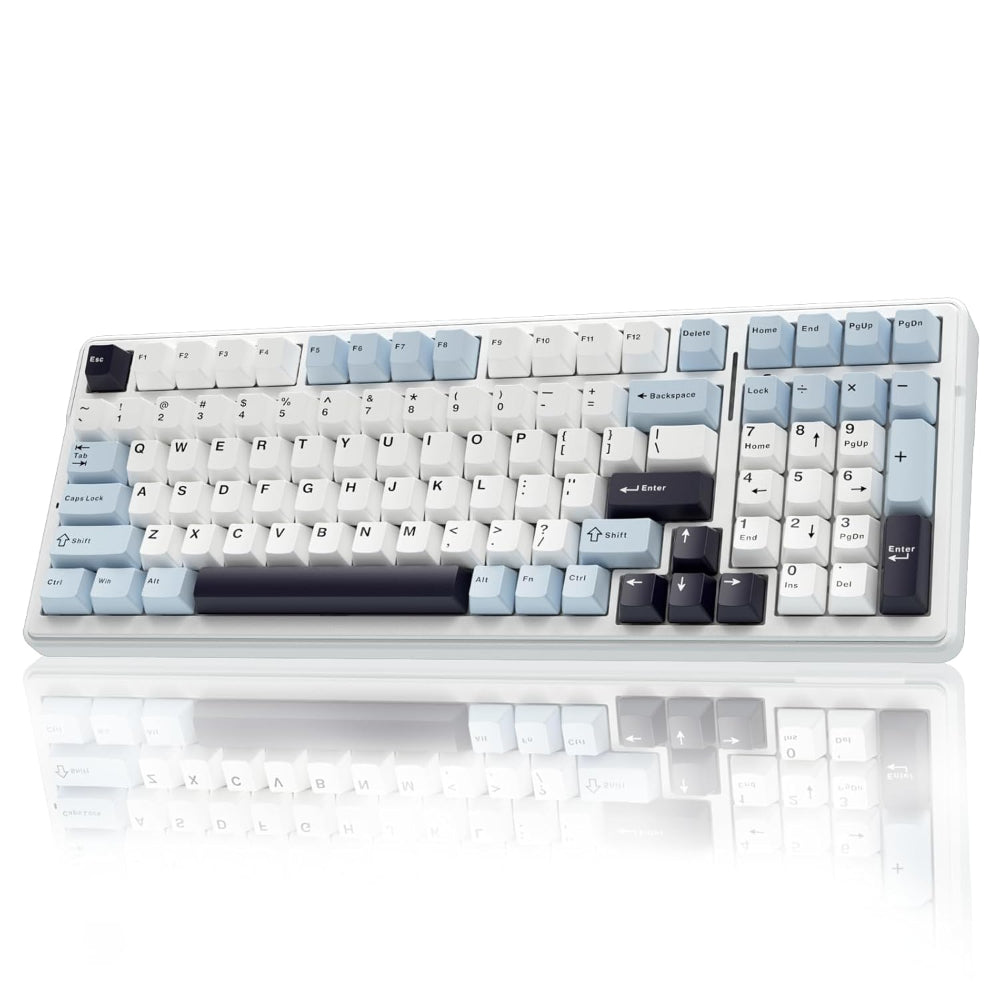 AULA F99 96% Wireless Mechanical Keyboard (Reaper Switch, Ice Blue)