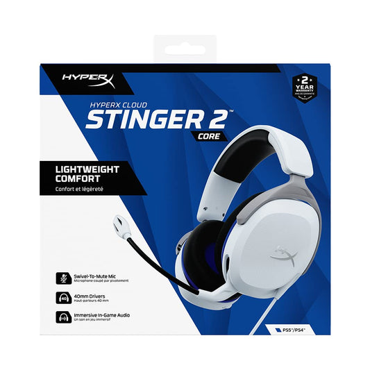 HyperX Cloud Stinger 2 Core Gaming Headset (White) (For Playstation)