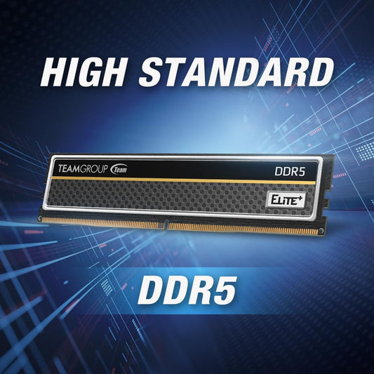 TEAMGROUP Elite Plus 16GB ( 16GB x 1 ) 5600MHz DDR5 Ram (Black) ( CL46 )