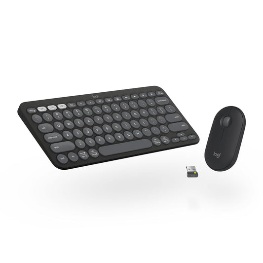 LOGITECH Pebble 2 60% Wireless Mouse and keyboard Combo ( Graphite ) ( 920-012187 )