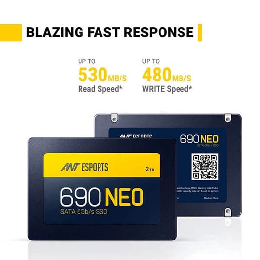 ANT ESPORTS 690 NEO 2TB 2.5 SATA Gen3 Internal Solid State Drive (SSD)
