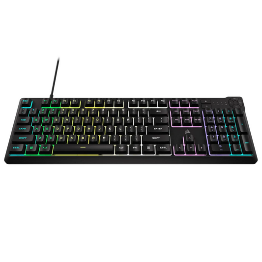 CORSAIR K55 Core Full Size Wired Membrane RGB Gaming Keyboard ( Black ) ( Membrane Switch )