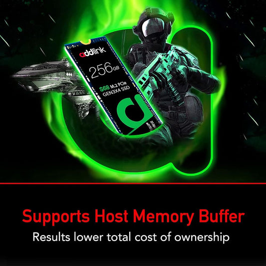 ADDLINK S68 256GB M.2 NVME Gen3 Internal Solid State Drive ( SSD )