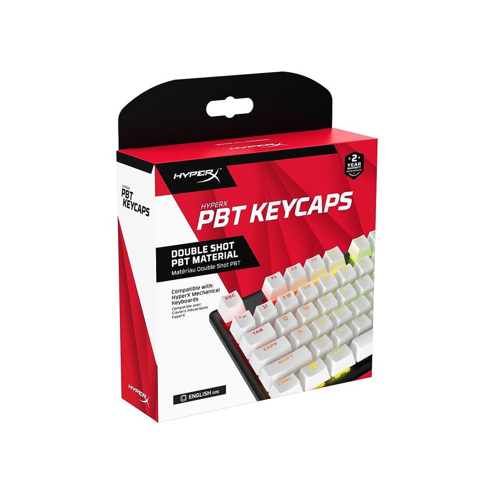 Buy HyperX PBT Keycaps (White) – Full Key Set English (US)