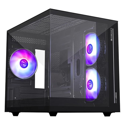 ZEBRONICS Argo Cube ATX Mid Tower Cabinet ( Black )